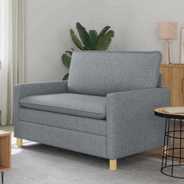 vidaXL bank / zetel Lichtgrijs 126 x 81 x 87,5 cm, Verzenden, Nieuw