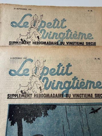 Ensemble des deux fascicules de l’année 1937 avec couverture, Boeken, Stripverhalen, Nieuw