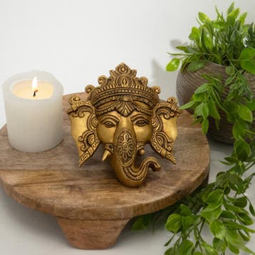Hoge kwaliteit Ganesha Muur Hanger 15 cm hoog - 14 cm breed, Ophalen of Verzenden, Nieuw