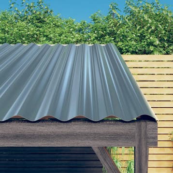 vidaXL Dakpanelen 36 st 60x36 cm gegalvaniseerd staal grijs, Verzenden