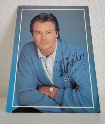 French Actor - Signed by Alain Delon - Autograph, Magazine, Nieuw