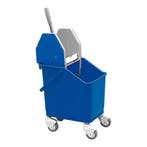 Dweil/droogwagen blauw kunststof incl mopwringer met, Verzenden
