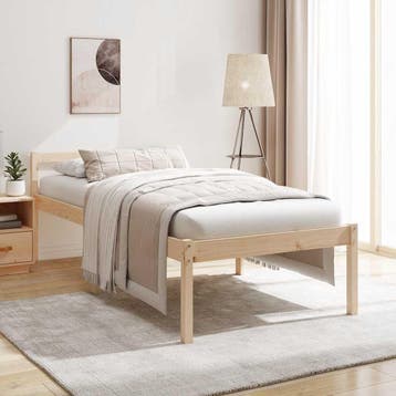 vidaXL Seniorenbed massief grenenhout 90x190 cm, Verzenden