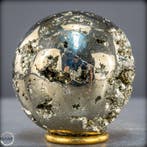 Grote natuurlijke goudkleurige pyriet Sphere/ Druzen-