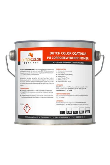 DCC PU Corrosiewerende Primer RAL 9010 | Zuiver Wit 2.5L, Verzenden, Nieuw