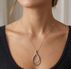 Recarlo - Collier avec pendentif - 18 carats Or blanc -