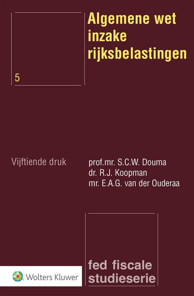 Algemene wet inzake rijksbelastingen 9789013172393, Livres, Science, Envoi