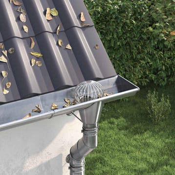 vidaXL Gootblad beschermer 2 st Zilver 200 mm Roestvrij, Verzenden