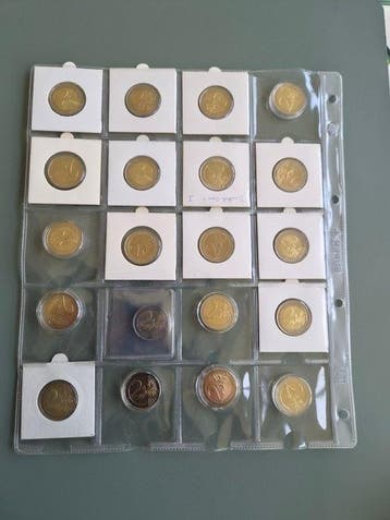 Europa. 2 Euro 2004/2017 (20 monnaies) (Zonder minimumprijs), Postzegels en Munten