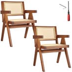 tectake Eetkamerstoel Lizzy met Weens vlechtwerk in boho-sti, Huis en Inrichting, Verzenden, Nieuw