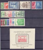 België 1950 - Volledige jaargang met blok Atletiek - OBP /, Gestempeld