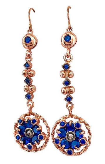 Zonder minimumprijs - Oorbellen - 9 kt. Roségoud, Zilver