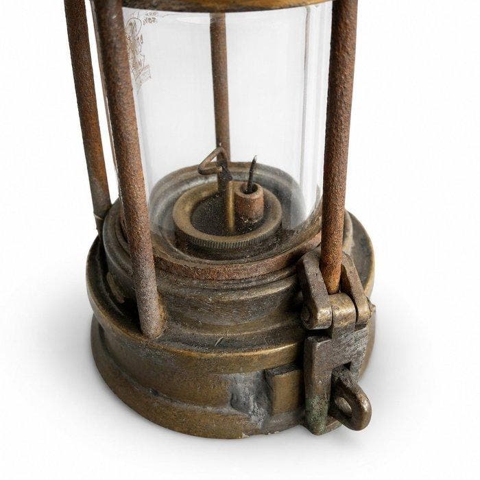 John Davis & Son / David Kirkby - Lantaarn - Messing, Glas,, Antiquités & Art, Antiquités | Assiettes décoratives & Carrelages