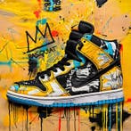 Thirteen - Nike Jordan by Jean-Michel Basquiat, Antiek en Kunst