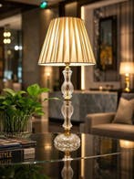 Artelight - Lampe - Cristal - verre - laiton - métal plaqué