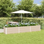vidaXL Plantenbak Ivoor 290 x 50 x 45 cm Gegevens staal, Verzenden