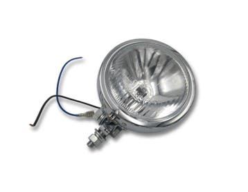 Highway Hawk USA-style Chrome koplamp unit H3, Verzenden