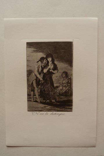 Francisco De Goya (1746-1828) - Los Caprichos Blatt #7, Ni
