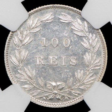 Portugal. D. Luís I (1861-1889). 100 Reis 1874 - NGC - MS 63