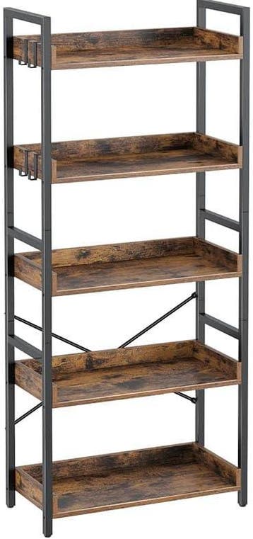 Boekenkast - Boekenrek - Wandkast - 30x60x144 cm - Bruin - R, Verzenden, Nieuw