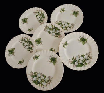 Royal Albert - Gebak/taartset (6) - Trillium -
