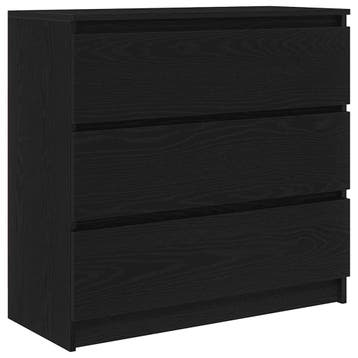 Dressoir Zwart Eiken | Laatste stuks, OP = OP, Huis en Inrichting, Overige materialen, Gebruikt, Verzenden, 50 tot 100 cm