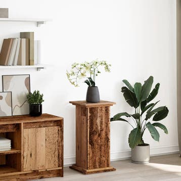 vidaXL Sokkel met opbergruimte 31x30x60 cm bewerkt hout oud, Verzenden