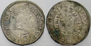 3 Kreuzer 1694 Kremnitz Ungarn Leopold I, 1657-1705, Verzenden, België