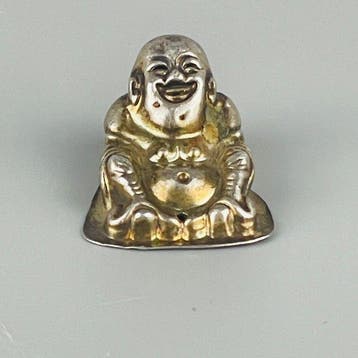Beeldje - Chinses Figure of Budai - Zilver
