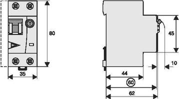 Disjoncteur RCBO 20A 300mA Type A 10kA C-Courbe - 170577, Verzenden