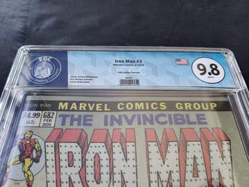 Iron Man #2 - EGC 9.8 - Erik Larsen Variant - 1 Graded comic, Nieuw