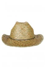 Cowboyhoed Stro Bruin Western Rodeo Ranger Cowboy Hoed Riet, Ophalen of Verzenden, Nieuw