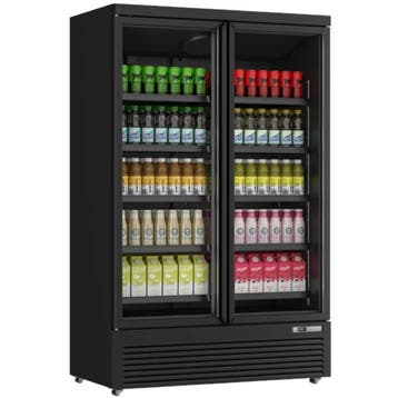 Drankenkoeling | 1081L | Zwart | 0°C/+10°C | Statisch +, Verzenden