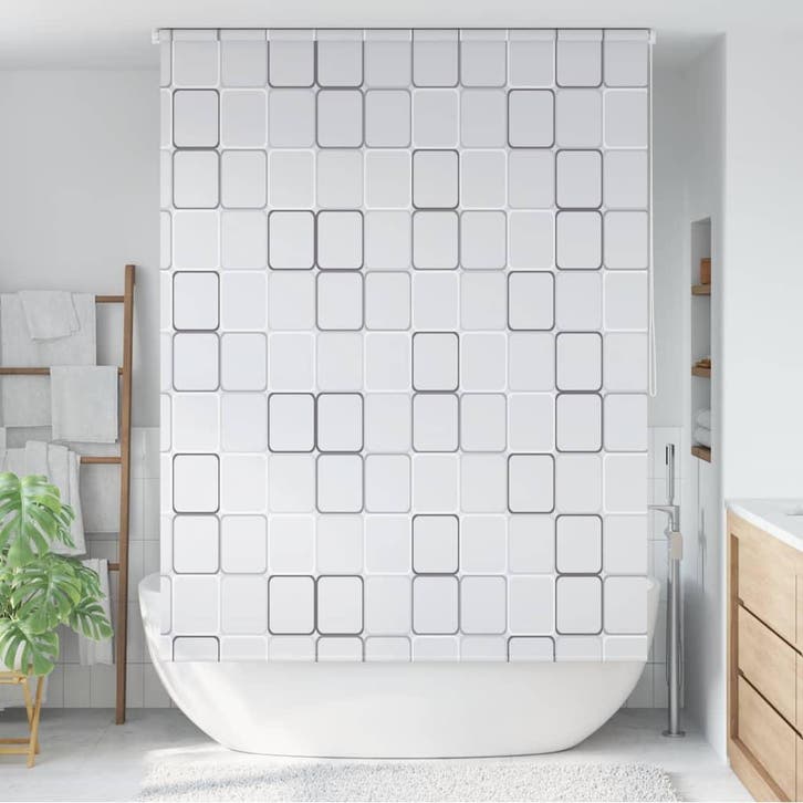 vidaXL Rolgordijn voor douche 160x240 cm vierkant, Huis en Inrichting, Badkamer | Badtextiel en Accessoires, Nieuw, Verzenden