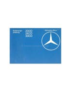 1980 MERCEDES BENZ E KLASSE INSTRUCTIEBOEKJE DUITS