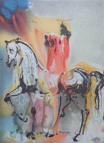 Salvador Dali (1904-1989) - Le Chevalier Chrétien, Antiquités & Art
