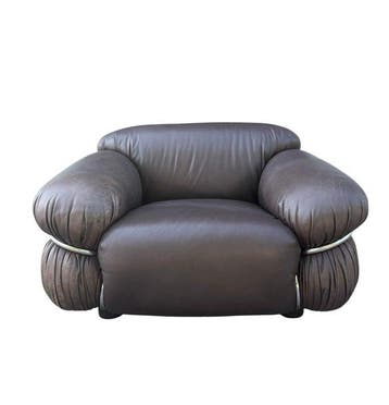Cassina - Gianfranco Frattini - Fauteuil - Sesann - Cuir