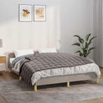 vidaXL Verzwaringsdeken 120x180 cm 9 kg stof grijs, Huis en Inrichting, Verzenden, Nieuw