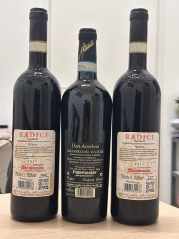2017 x2 Ris. Radici, Taurasi Mastroberardino & 2013, Nieuw