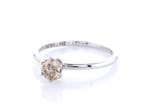 Zonder minimumprijs - Ring - 14 karaat Witgoud - 0.50ct. tw.