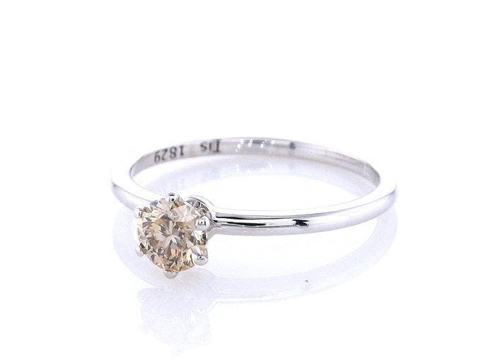 Zonder minimumprijs - Ring - 14 karaat Witgoud - 0.50ct. tw., Bijoux, Sacs & Beauté, Bagues