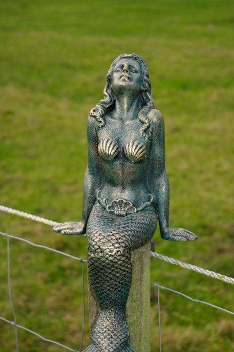 sculptuur, Zeemeermin - 50 cm -, Antiek en Kunst, Curiosa en Brocante