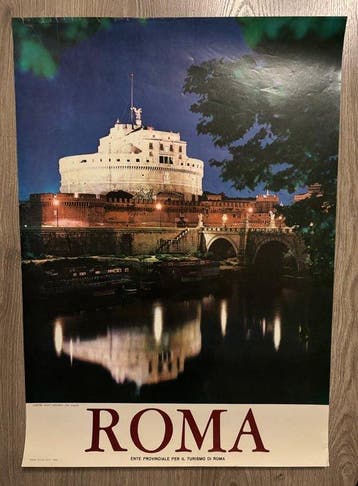 Travel - Originale Manifesto Roma Castel Sant’Angelo