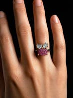 Toermalijn - Zilver - Ring - Natuurlijke schoonheid, Verzamelen