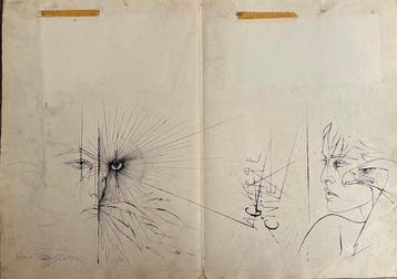 Pierre-Yves Trémois (1921–2020) - Étude aux Visages et, Antiek en Kunst