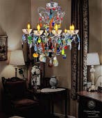 SLC Illumina - MG - Lustre - Fer forgé - fruit 8Lights, Antiek en Kunst