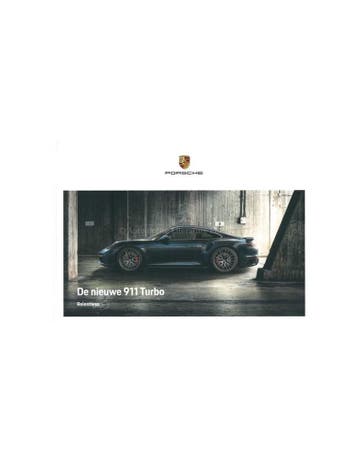 2021 PORSCHE 911 TURBO S HARDCOVER BROCHURE NEDERLANDS, Ophalen of Verzenden