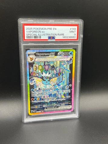 Pokémon - 1 Graded card - Vaporeon #149 Prismatic Evolutions, Nieuw