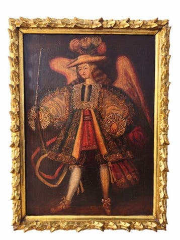 Escuela Cuzqueña (XIX) - Arcangel Arcabucero