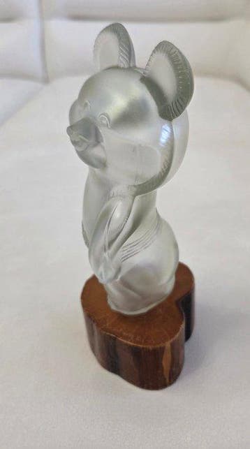Vintage Frosted glass figurine Misha perfume or cologne, Verzamelen, Nieuw